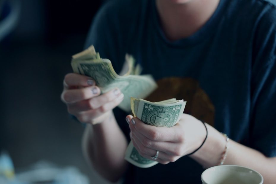 paying money